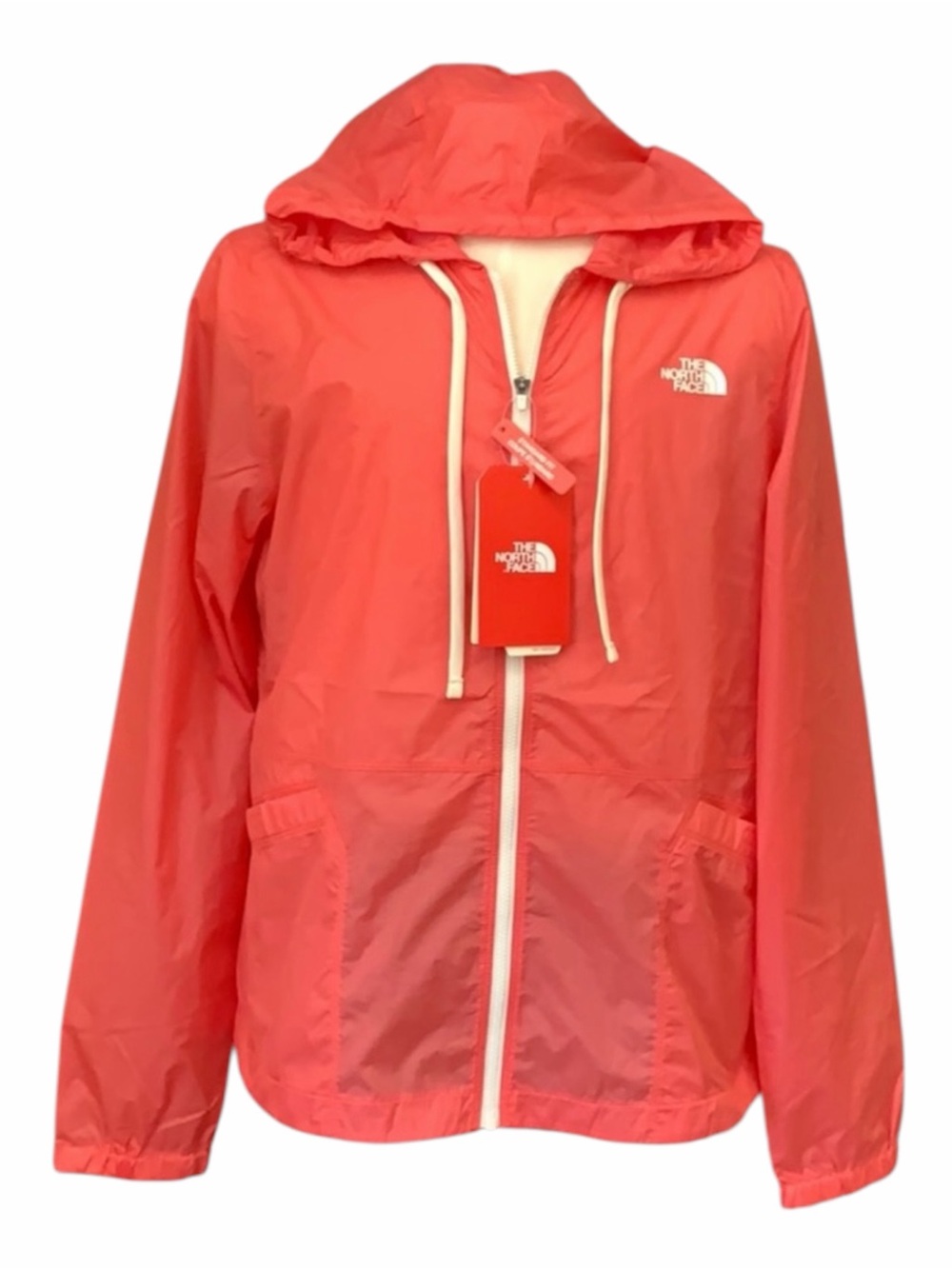The North Face Women’s Blue Rapids Spicy Coral Full Zip Hooded Jacket